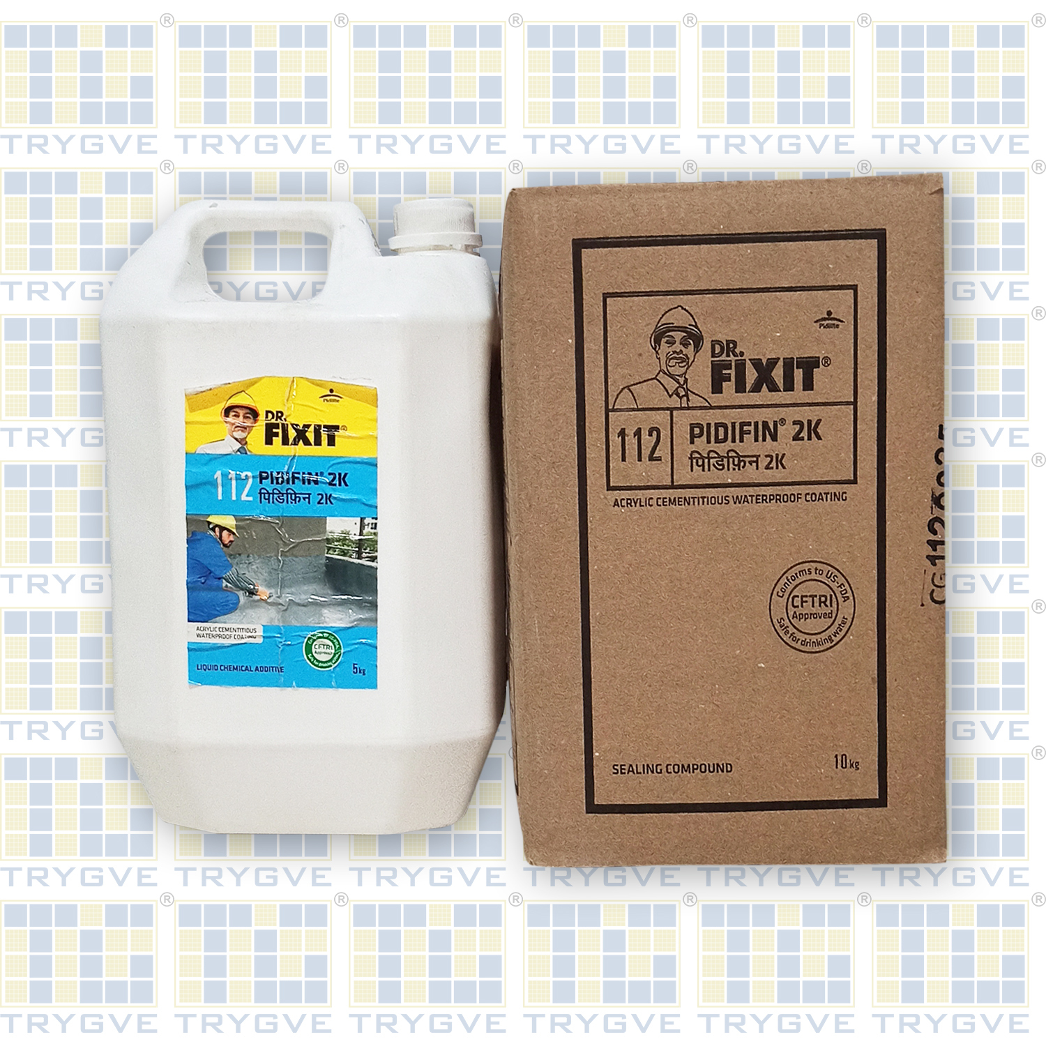 Dr. Fixit 112 Pidifin 2k 15 Kg Waterproof Chemicals Application: Acrylic Cementitious