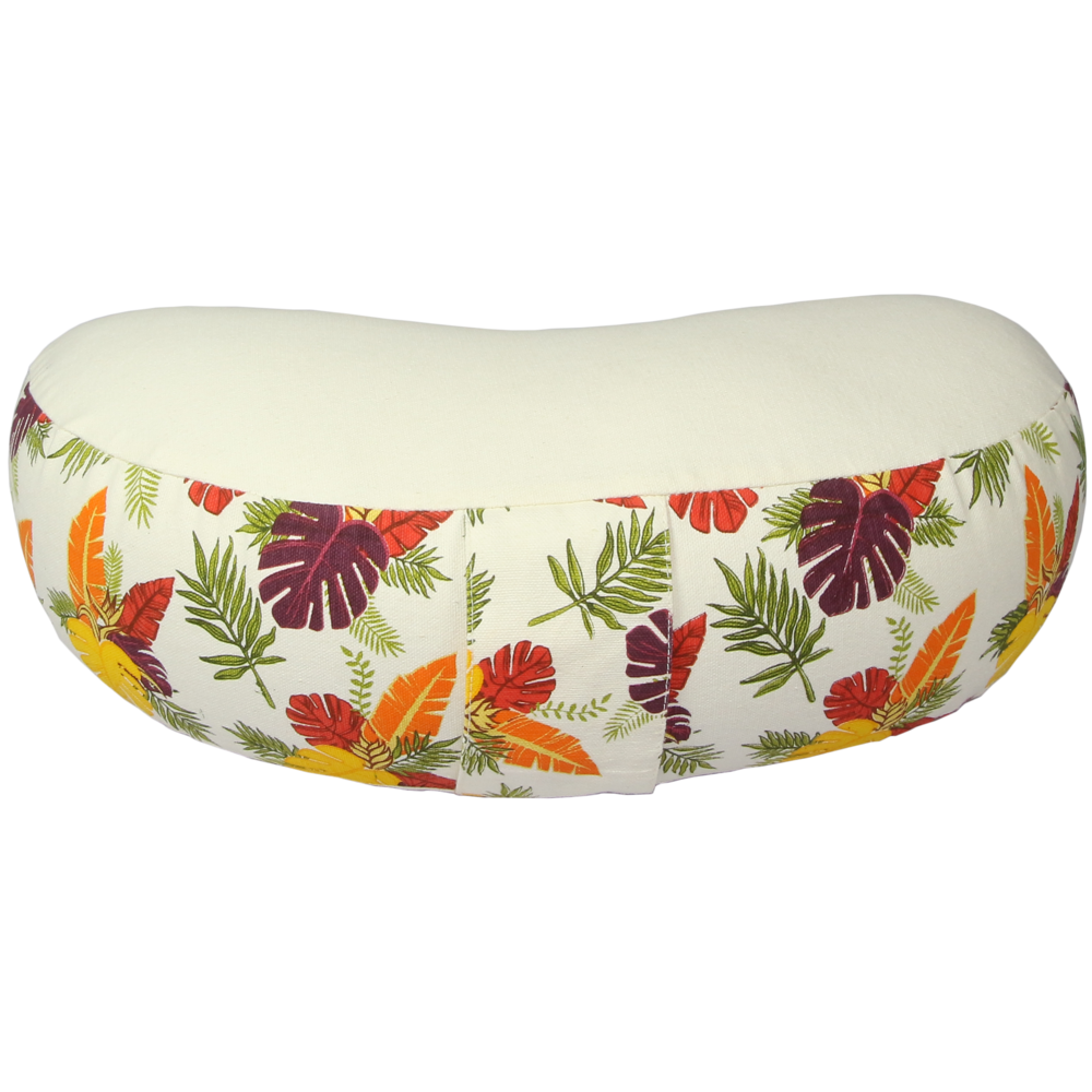 New Floral Design Crescent Cushion Dimensions: 42X20X12 Cm  Centimeter (Cm)