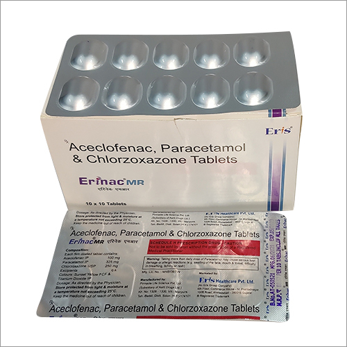 Aceclofenac Paracetamol and Chlorzoxazone Tablets