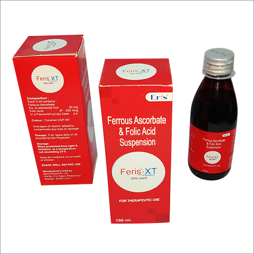 150Ml Ferrous Asocorbate And Folic Acid Suspension General Medicines