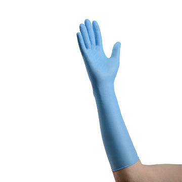 16 Inches Nitrile Gloves Color Code: Blue