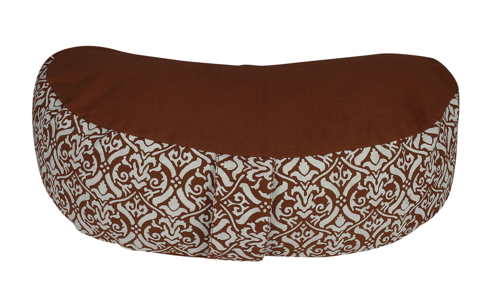 Side Block Printed Crescent Cushion Dimensions: 42x20x12cm Centimeter (Cm)