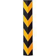 Rubber Corner Guard - Rubber Material, 800 mm Height, Yellow and Black Design | Ideal for Underground Parking Applications