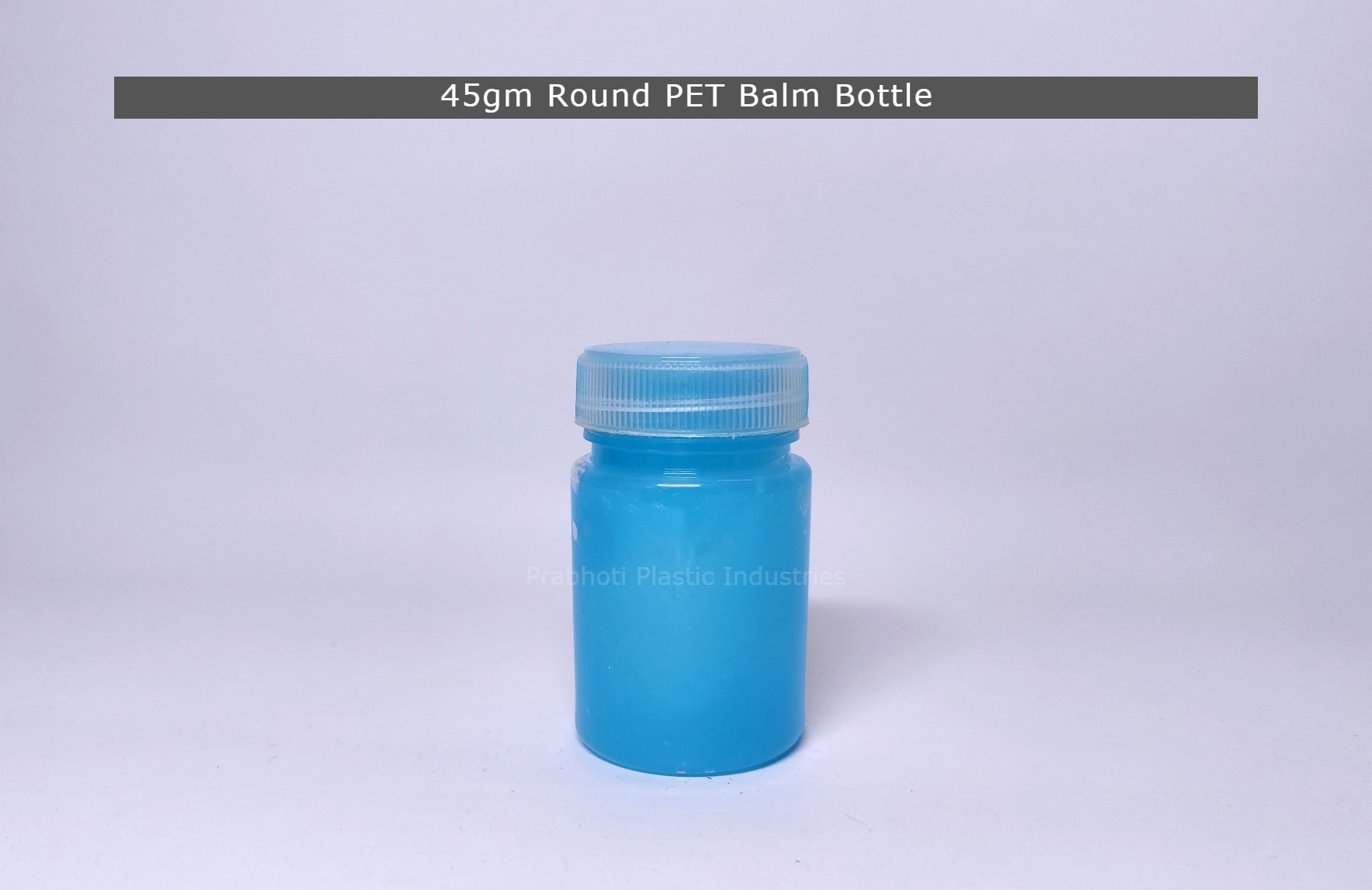 Pet Balm Bottle - 45gm & 100gm Capacity, Transparent Round Shape With Screw Cap For Balm & Face Cream Applications