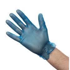 Vinyl Examination Gloves Blue - Vinyl Material, Size M And L, Transparent Color | Weight 4 Gm Approx Pr Pcs, Box Of 50 Pairs