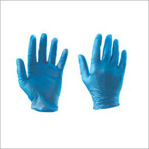 Vinyl Examination Gloves Blue - Vinyl Material, Size M And L, Transparent Color | Weight 4 Gm Approx Pr Pcs, Box Of 50 Pairs