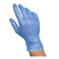 Vinyl Examination Gloves Blue - Vinyl Material, Size M And L, Transparent Color | Weight 4 Gm Approx Pr Pcs, Box Of 50 Pairs