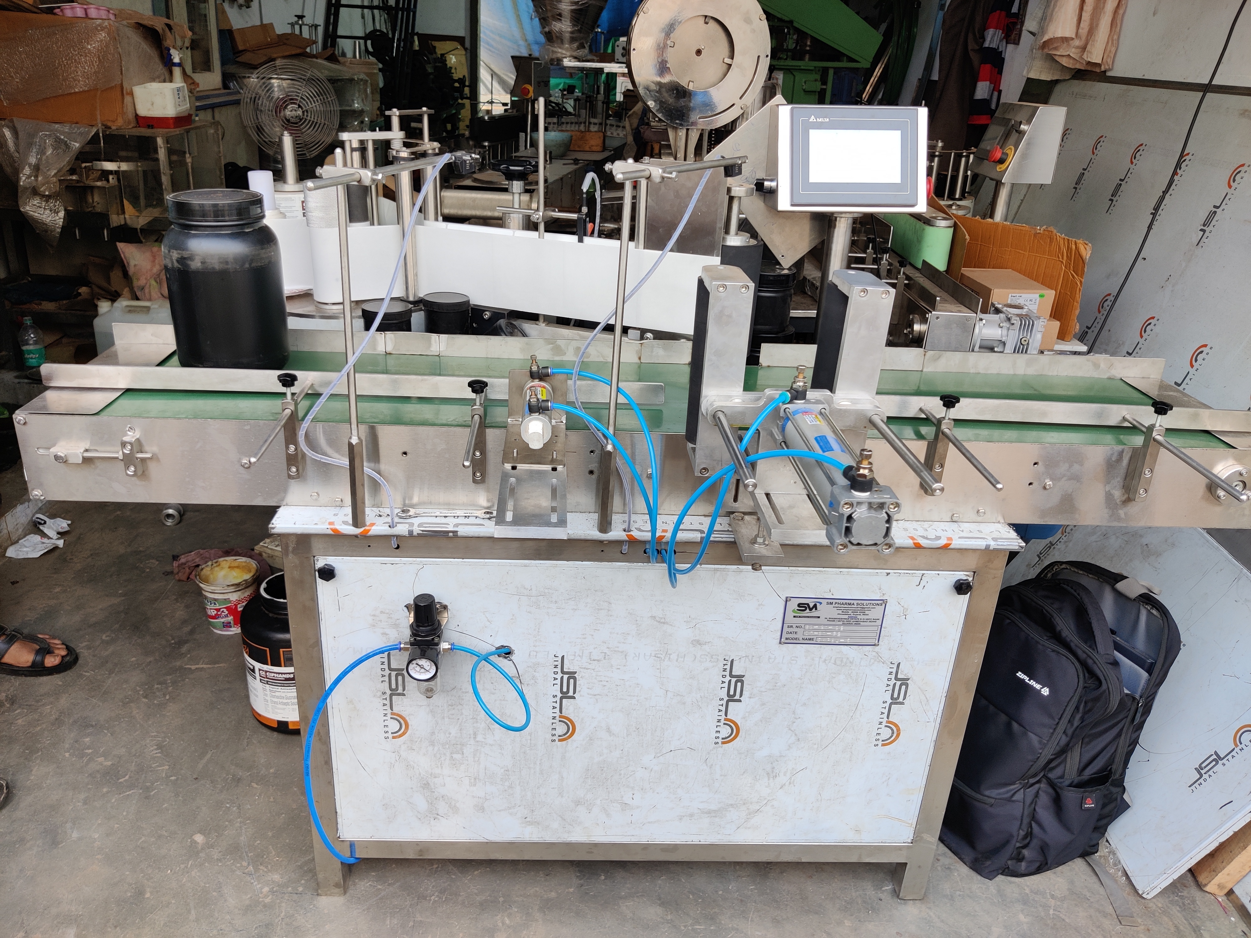 Automatic Sticker Labeling Machine - Durable Stainless Steel, Compact Design , Efficient High-speed Label Application