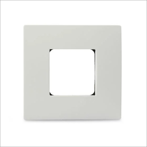 2 Module Grid And Cover Plate - White Plastic Finish | Versatile Solution for Home, Offices, Hotels