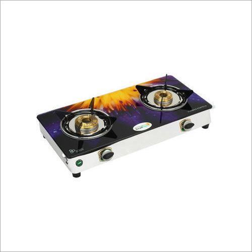 Manual 2 Burner Nano Digital Glass Top Gas Stove