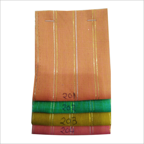 Two Torn Double Lurex Zari Fabric - Plain Texture, Available in Multiple Colors | Ideal for Garment Industries, Retains Shine After Multiple Washes