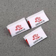 Woven Label - Durable Cotton Blend, Customizable Sizes Available, Vibrant Colors For Versatile Branding