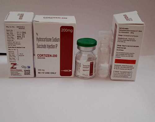 Liquid Hydrocortisone Sodium Succinate 200 Mg Inj With  Steril