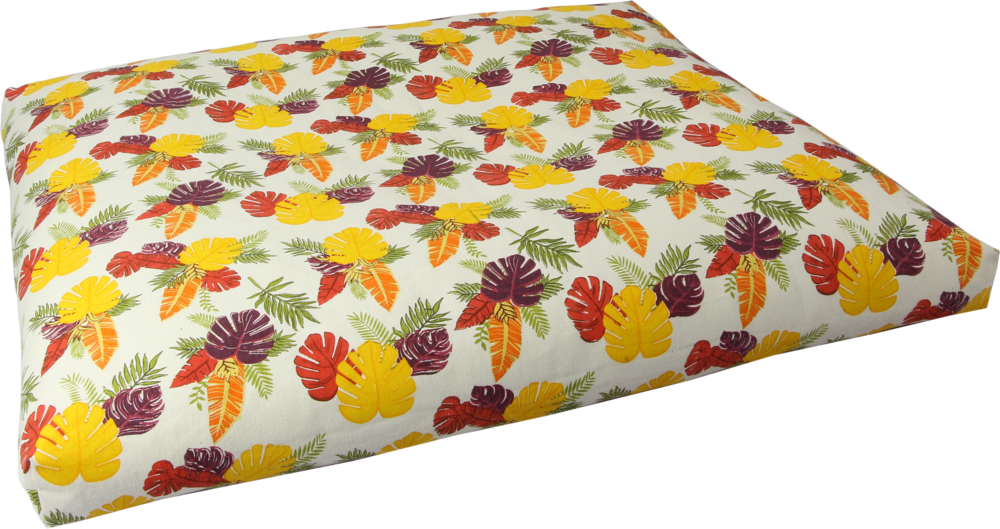 Multi Colour Floral Design Zabuton - Za035 Dimensions: 90X70X6  Centimeter (Cm)