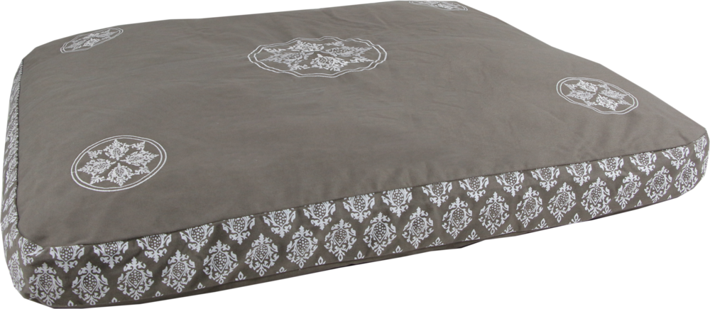 Zabuton Meditation Mat - 100% Cotton, 90x70x6 cm, Customized Color, Zip-Removable Cover, Neavy Blue Block Print Design, Kapok/Cotton Batting Filling, Ideal for Home and Hotel Use