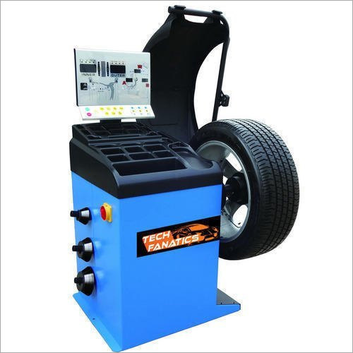 Digital Wheel Balancer - Steel & Aluminum Design, 1200 x 1000 x 1500 mm , 220V with 100-300 RPM Balancing Speed, 0.1 g Accuracy and LCD Display