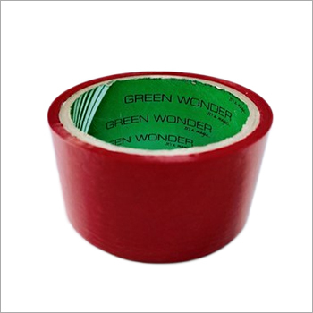 Red BOPP Tape - Acrylic Based, Single Side Adhesive | High Strength, 130% Elongation, Easy Tear for Identification Purposes