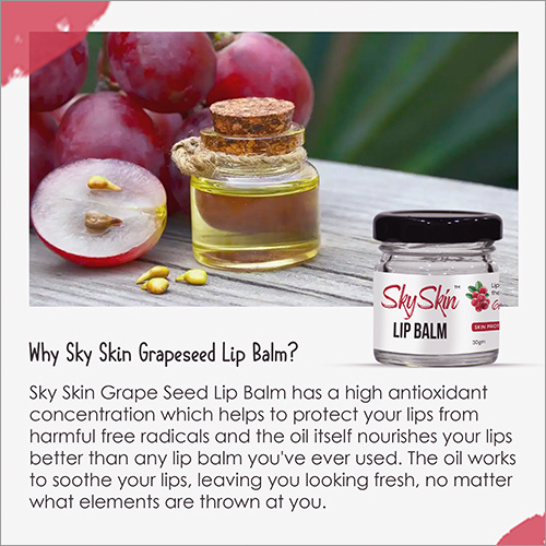 Grape Seed Lip Balm Shelf Life: 01 Years