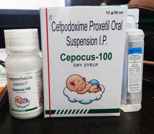 पानी के साथ Cefpodoxime 100mg सूखी सिरप