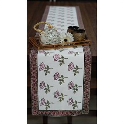Cotton Table Runner - 71 Inch / 182 cm Rectangle Shape, Printed Design for Home Decor