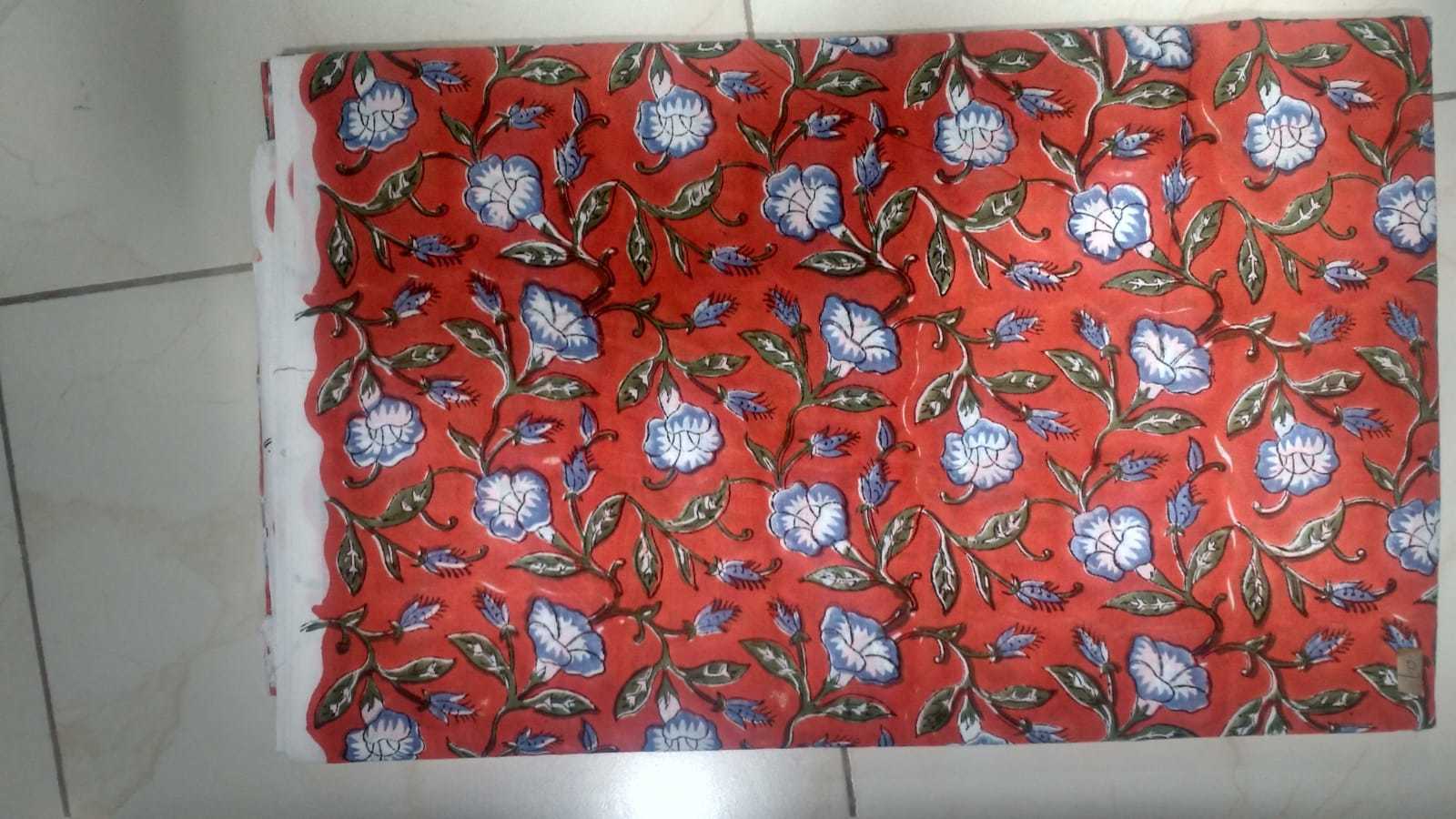 Hand Block Jal Printed Cotton Fabric - 44 Inch Width, Multicolor Design | Exceptionally Soft, Lightweight, Quick Dry, Washable