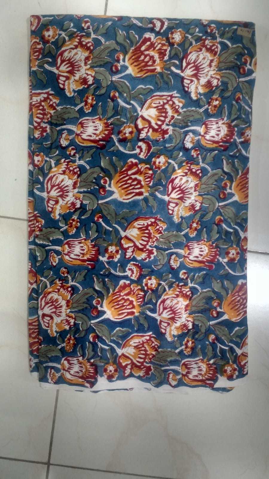 Hand Block Jal Printed Cotton Fabric - 44 Inch Width, Multicolor Design | Exceptionally Soft, Lightweight, Quick Dry, Washable