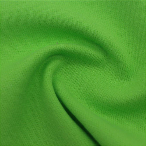 Pique Fabric - Light Green, Woven Texture, Plain Dyed Pattern | Shrink-Free, Colorfastness, Skin-Friendly for Versatile Apparel Design