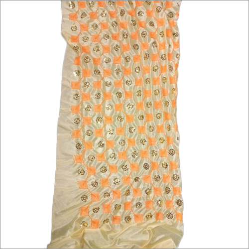 Mandap Embroidery Fabric - Color: Multicolour