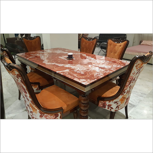 इटैलियन मार्बल डाइनिंग सेट