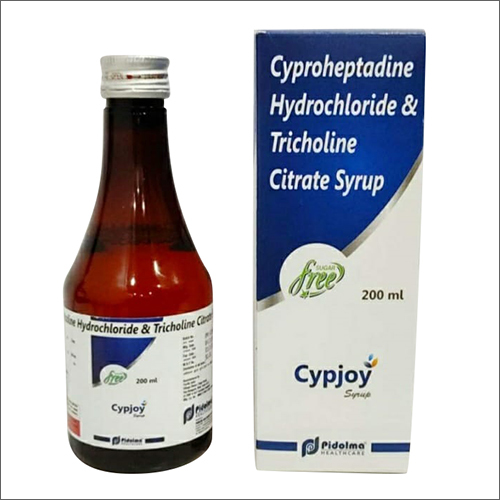 200Ml Cyproheptadine Hydrochloride And Tricholine Citrate Syrup General Medicines