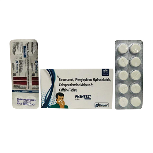 Paracetamol Phenylephrine Hydrochloride Chlorpheniramine Maleate And Caffeine Tablets