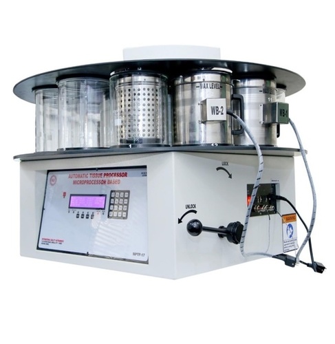 Tissue Processor - Stainless Steel, 60x40x30 cm | Semi-Automatic Rotary Design, High Accuracy, Digital Display, Electric, 12 Sample Capacity