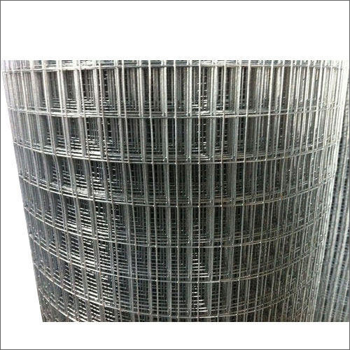 MS Welded Mesh - Metal Alloys, 1inch/2inch/3inch/4inch Silver Hexagonal Design, Welded Wire Construction, Rectangle Hole Shape, Industrial Use