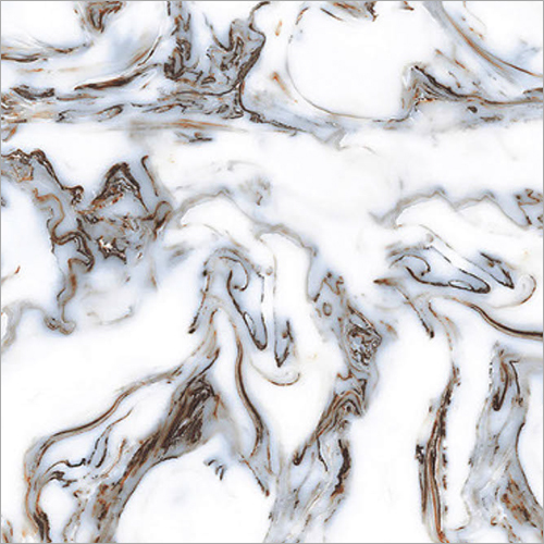 600 x 600 mm PGVT Classic Blue Tiles - Vitrified Ceramic Material, Glossy Finish, Nano Polished, Size: 2x2 Feet, Suitable for Interior Applications