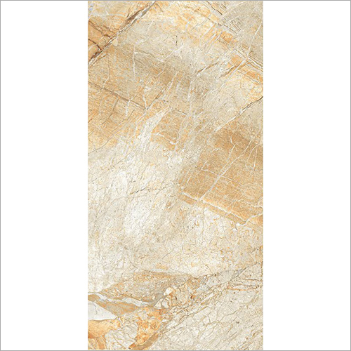 600 x 1200mm Glossy Finish Breccia Arrora PGVT Tiles - Ceramic Material, Glazed Surface, Interior Usage, Elegant Design