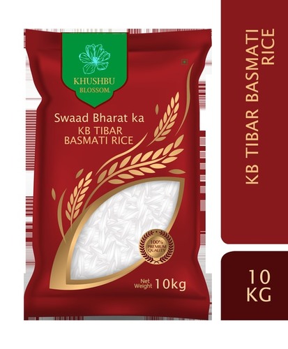 KB Tibar Basmati Rice - Short Grain White Rice, 60%-75% Grain Size, Ideal for Pulaos and Biryanis