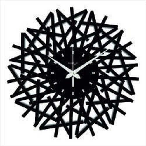 Home Decoration Wall Clock - Metal (Iron) 24x24 Inches, Eco-friendly Handmade Design In Black Or Custom Colors