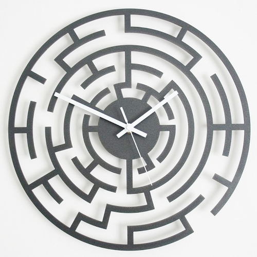 Home Decoration Wall Clock - Metal 20 Inch Round, Gold and Black Luxury Design | Handmade Modern Arts Theme, Coated Finishing, Digital Functionality