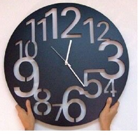 Digital Wall Clock - Customizable 20 Inch Round Size, Gold And Brass Finish With Royal Craft Export Band