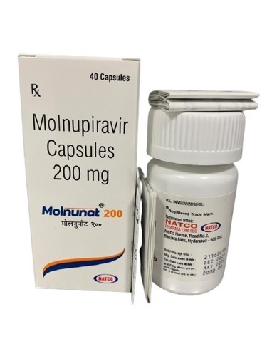 Molnunat 200mg Capsules - 200mg Dosage, COVID-19 Treatment, Oral Administration , High-Risk Patient Use, Keep in Cool and Dry Place