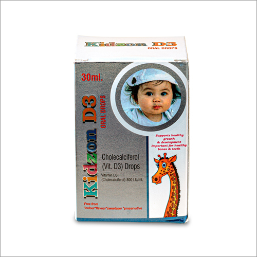 किडज़ोन चोलेकल्सिफेरोल विटामिन डी3 ऑरल ड्रॉप्स