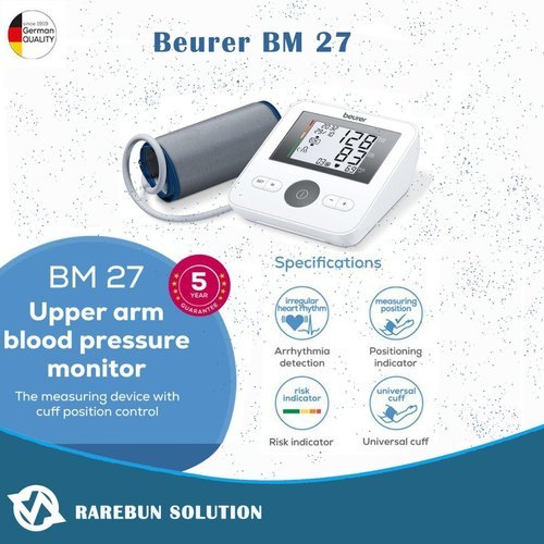 Beurer Bm 27 Upper Arm Blood Pressure Monitor Color Code: White