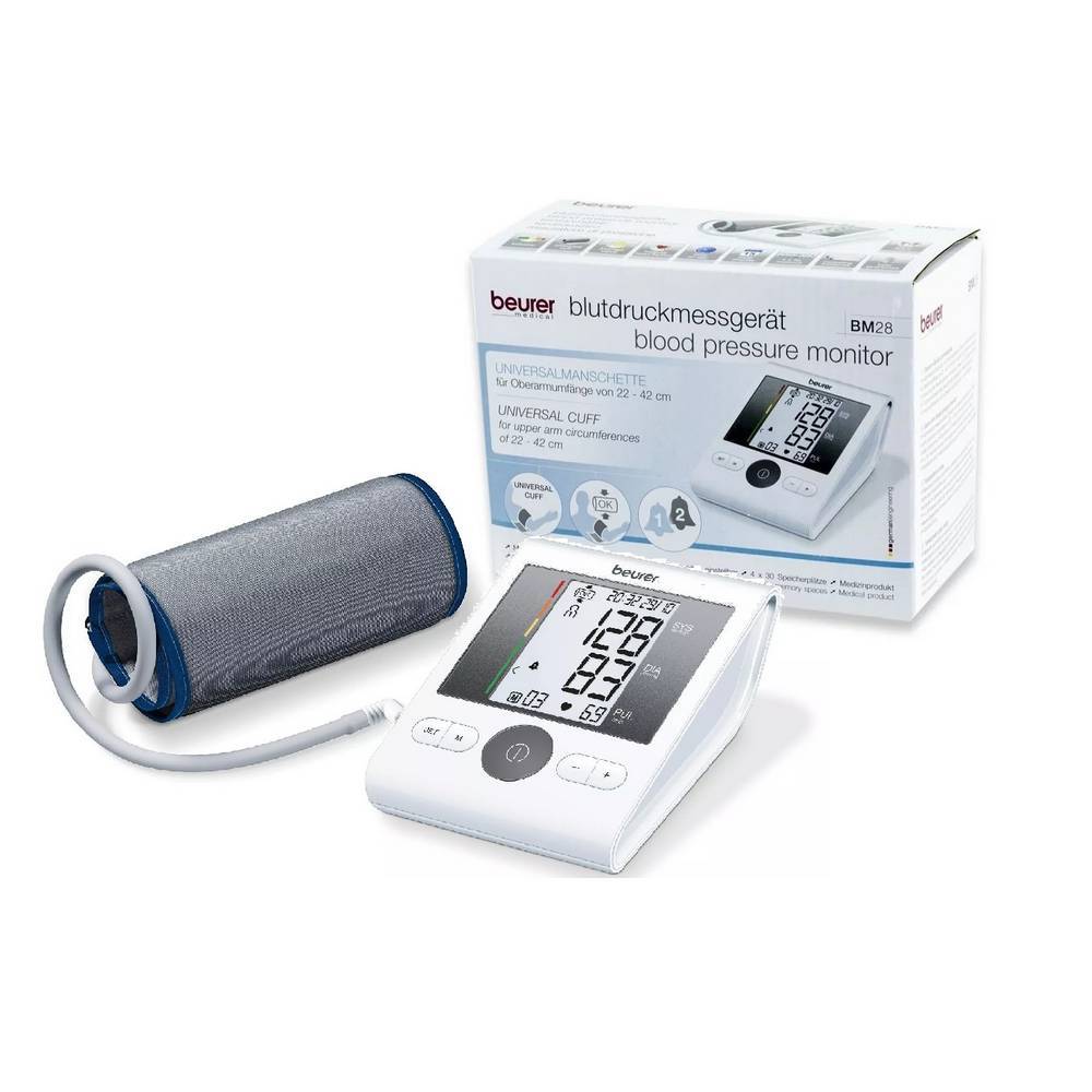 Beurer Bm 28 Upper Arm Blood Pressure Monitor Color Code: White