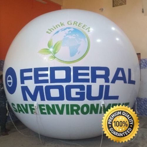 Advertising Sky Balloon - Pvc Material, 10 Feet Size, Helium Or Hydrogen Gas | Customizable, Eco-friendly, Attractive, Versatile, Non-toxic, Safe, Decorative, Includes 4 Gas Cylinders