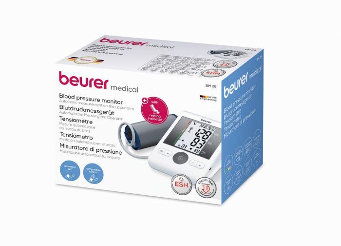 Beurer Bm 28 Upper Arm Blood Pressure Monitor With Adaptor Application: Universal Cuff