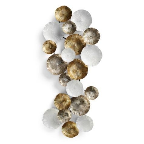 Metal Wall Art - 1066.8cm Height X 127cm Width, Gold And Silver Customizable | Modern Arts Design, Eco-friendly & Easy To Clean
