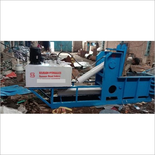 Hydraulic Scrap Baling Press Machine - 15 Hp Motor, New Condition | Industrial Power Source