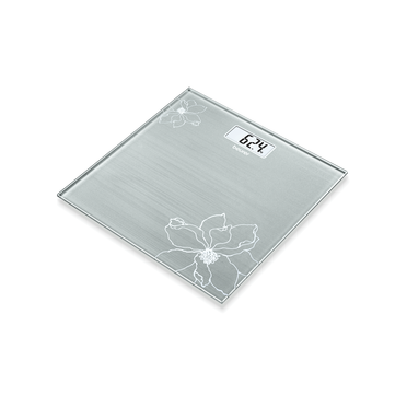 Weighing Scale Beurer Gs-10 Glass Bathroom Scale With Easy-to-read Lcd Display, Overload Indicator,180 Kg Capacity. Color Code: Grey