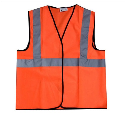 नायलॉन ऑरेंज रिफ्लेक्टिव जैकेट