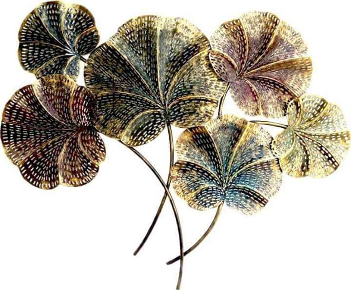 Iron Handmade Wall Art - 1066.8x254x381 Mm, Multi Color Customization | Eco-friendly Metal Decoration With Plated Finish